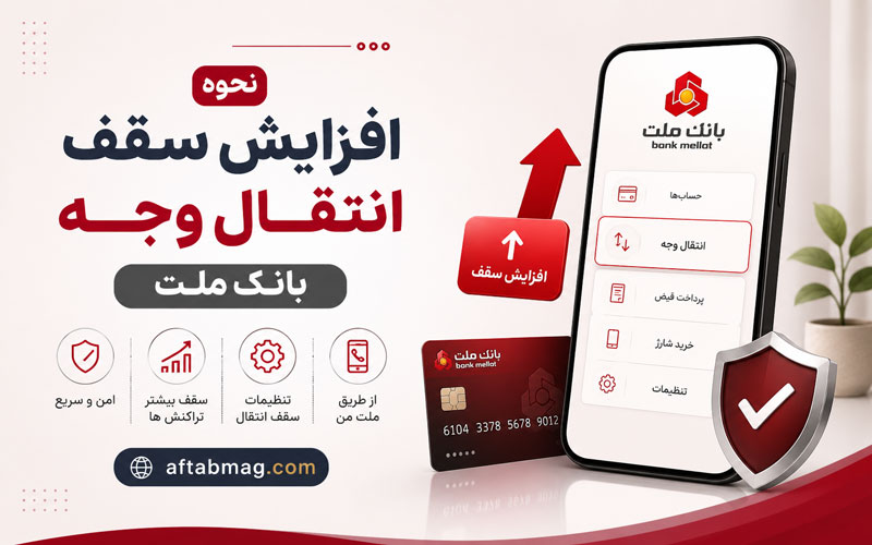 نحوه افزایش سقف انتقال وجه بانک ملت | آموزش افزایش محدودیت انتقال پول در همراه بانک و اینترنت بانک ملت