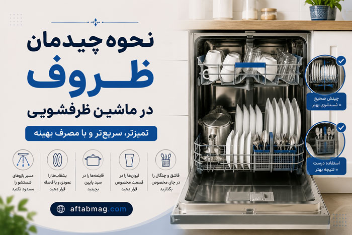 نحوه چیدمان ظروف در ماشین ظرفشویی؛ آموزش صحیح قرار دادن ظروف برای شستشوی بهتر