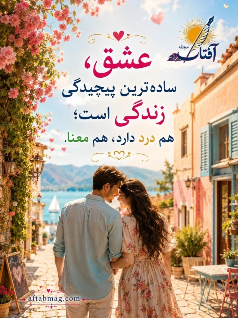 متن و شعر مفهومی درباره زندگی