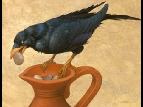 کلاغ و کوزه آب