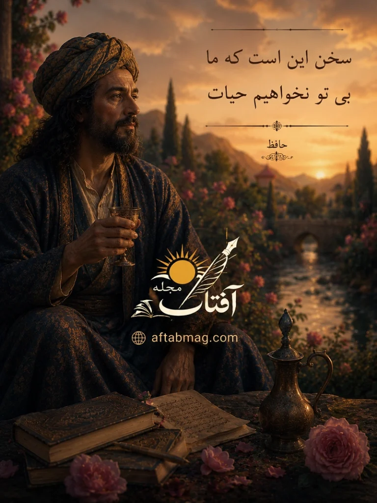 عکس نوشته اشعار حافظ
