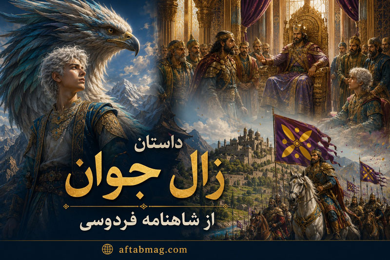 داستان زالِ جوان از شاهنامه فردوسی با نثر ساده