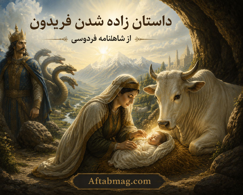 داستان زاده شدن فریدون از شاهنامه فردوسی با تفسیر