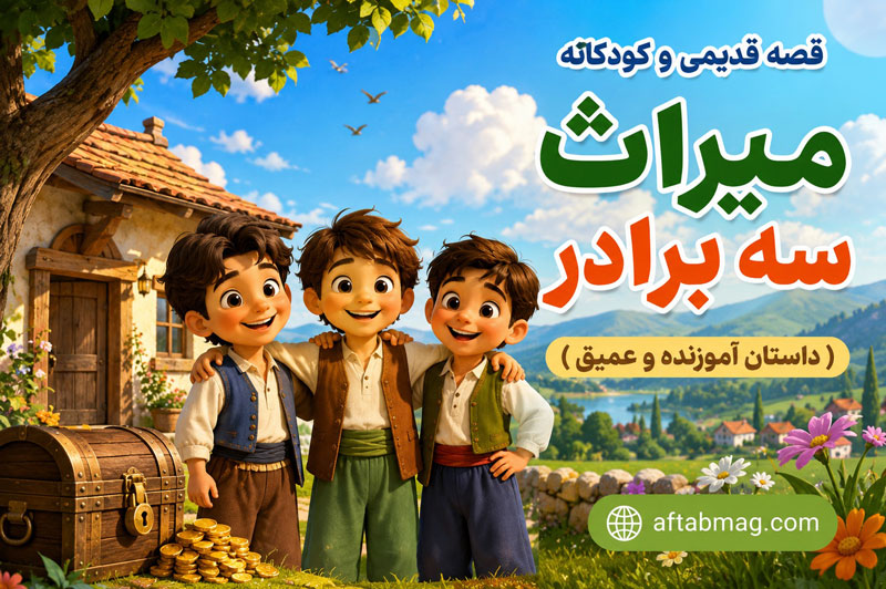 قصه قدیمی و کودکانه میراث سه برادر ( داستان آموزنده و عمیق )