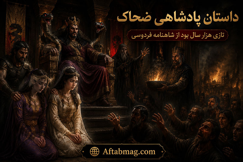داستان پادشاهی ضحاک تازی هزار سال بود از شاهنامه فردوسی + نثر ساده