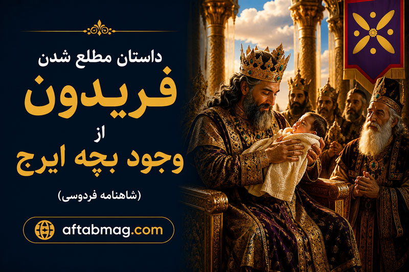 داستان مطلع شدن فریدون از وجود بچه ایرج (شاهنامه فردوسی)