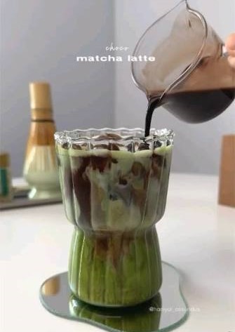 ماچا لاته شکلاتی