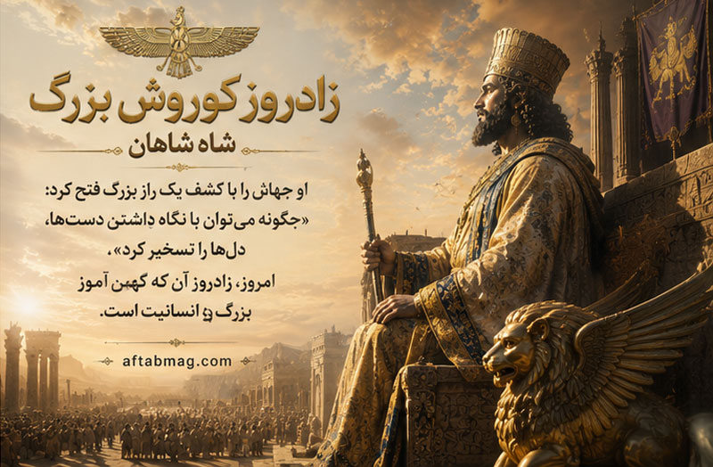 عکس نوشته کوروش شاه شاهان 