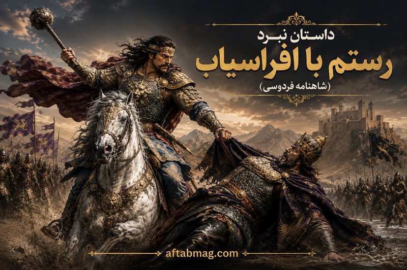 داستان نبرد رستم با افراسیاب (شاهنامه فردوسی)