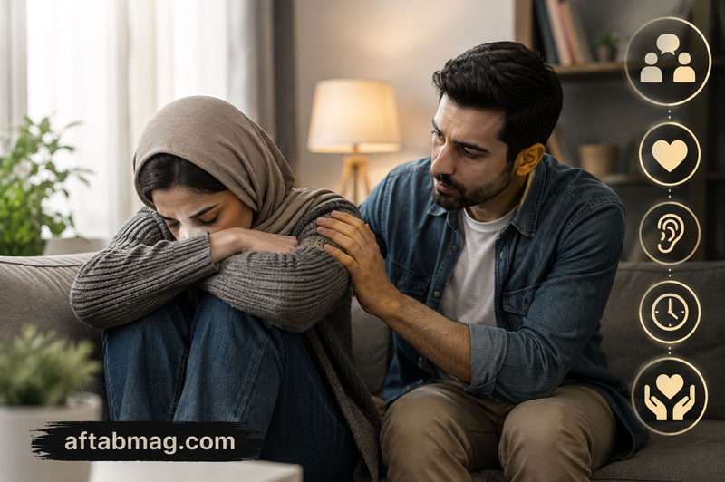 رفتار صحیح با همسر منزوی | چگونه با همسر گوشهگیر و کمحرف رفتار کنیم؟
