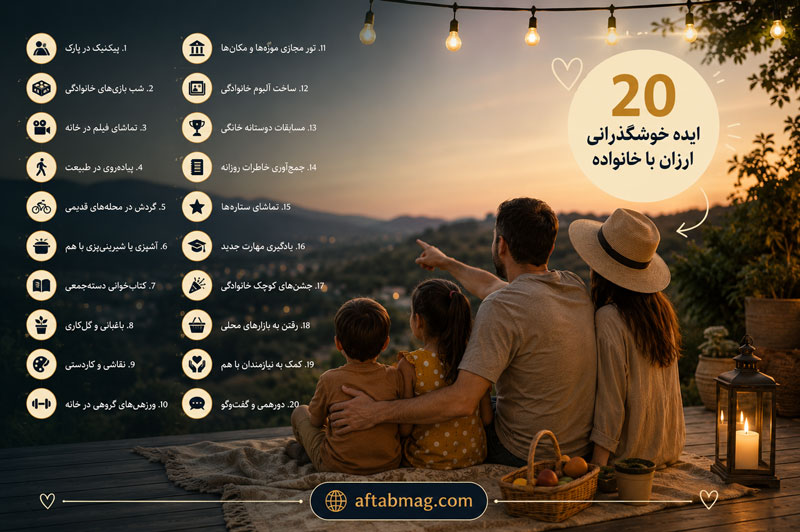 ۲۰ ایده خوشگذرانی ارزان با خانواده | تفریحات کم‌هزینه برای یک روز خاطره‌انگیز