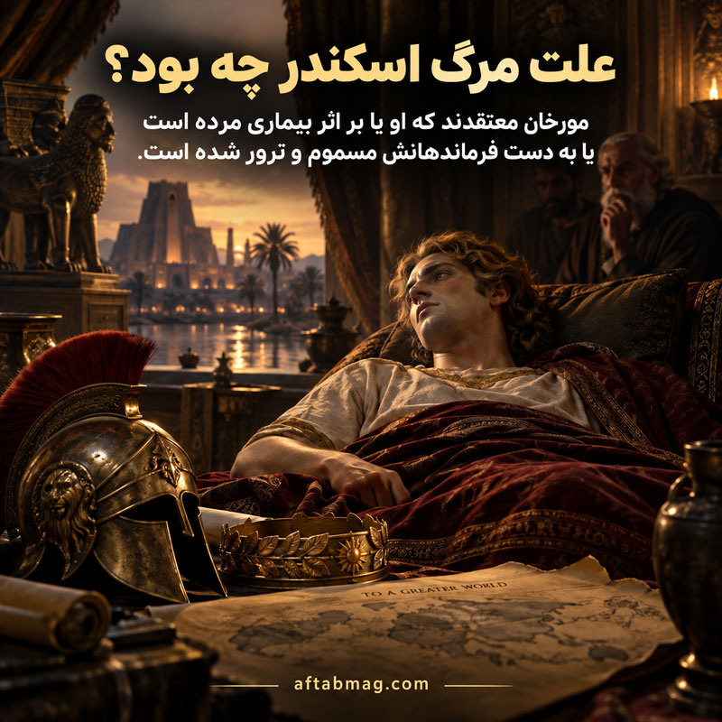 علت مرگ اسکندر چه بود؟