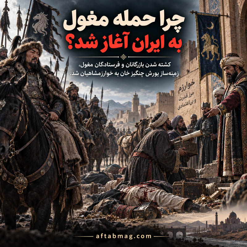 چرا حمله مغول به ایران آغاز شد؟