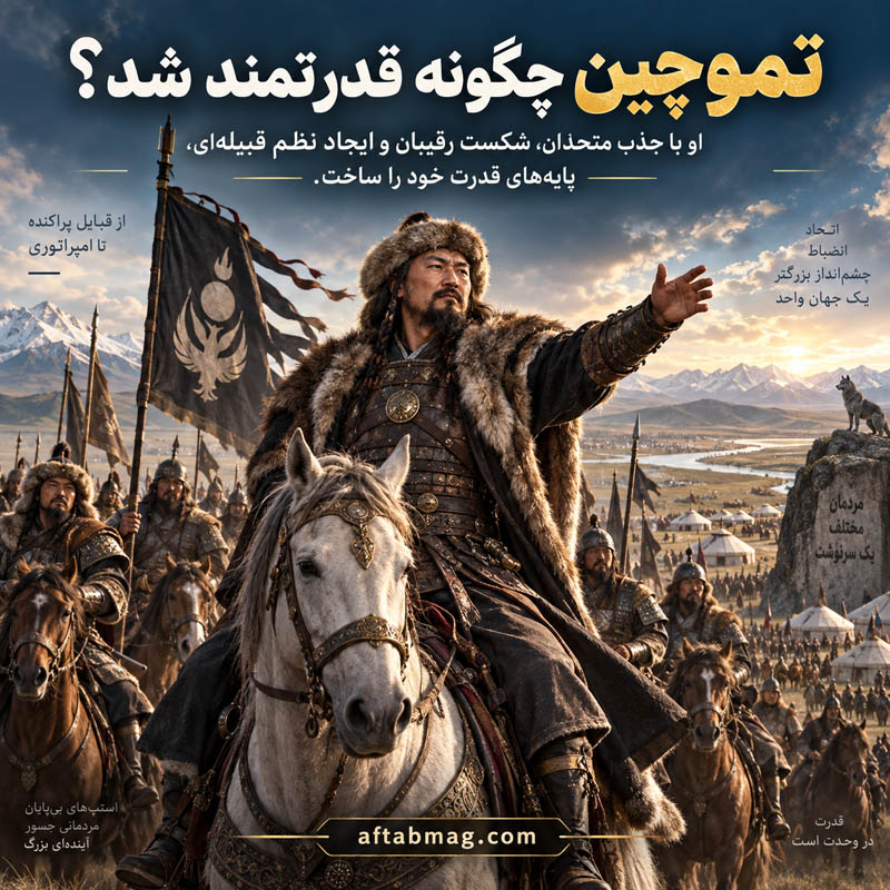 تموچین چگونه قدرتمند شد؟