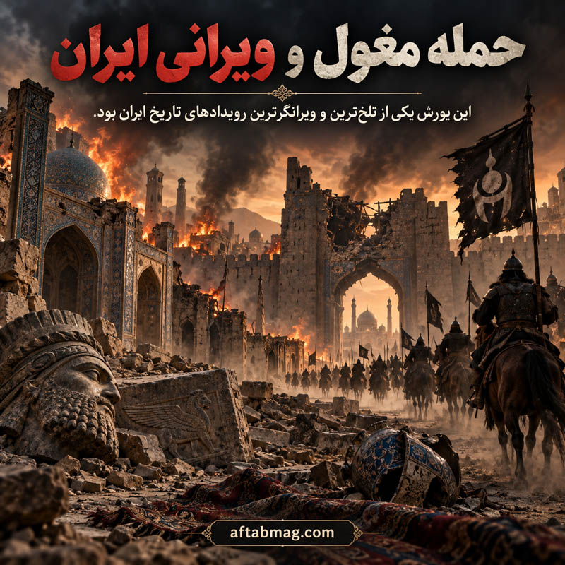 حمله مغول و ویرانی ایران