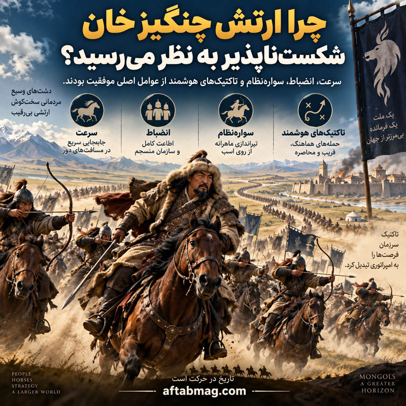 چرا ارتش چنگیز خان شکست‌ناپذیر به نظر می‌رسید؟