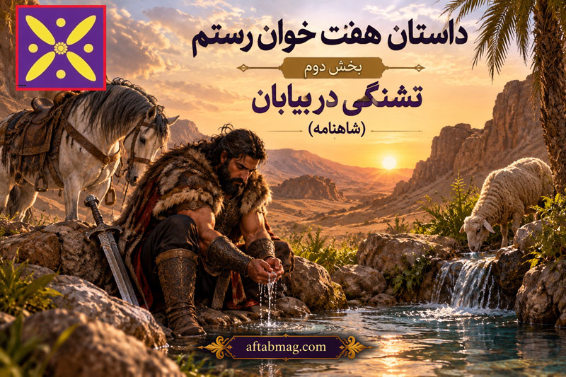 داستان هفت خوان رستم بخش دوم تشنگی در بیابان (شاهنامه)