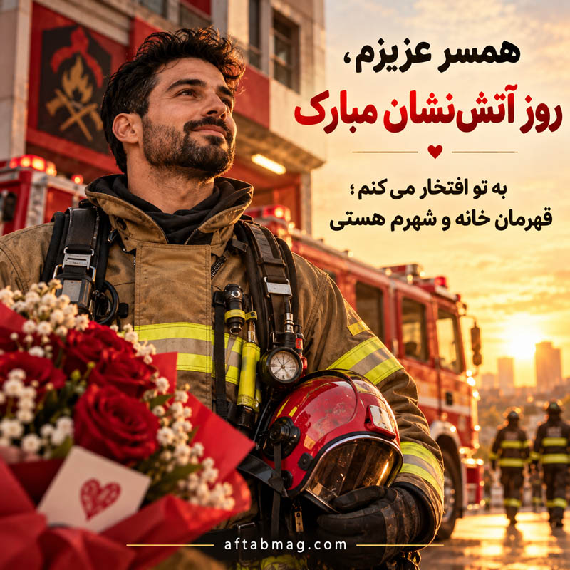 اس ام اس تبریک روز آتش نشان