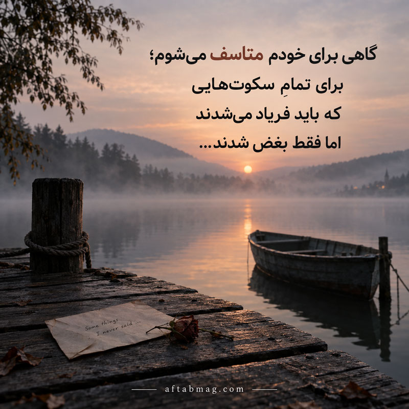 جملات غمگین متاسفم برای خودم