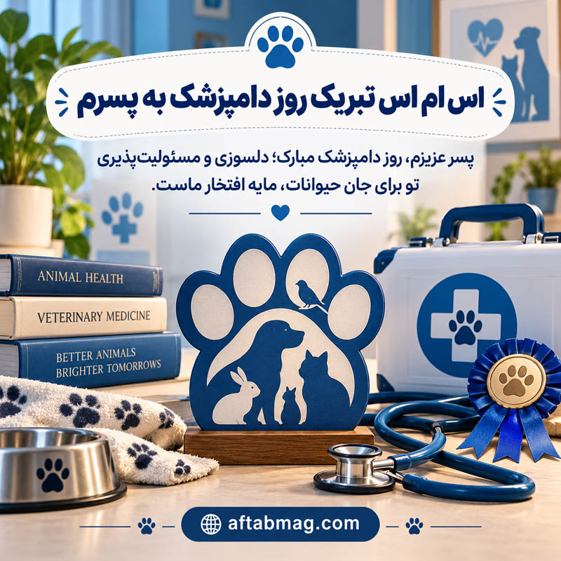 اس ام اس تبریک روز دامپزشک به پسرم