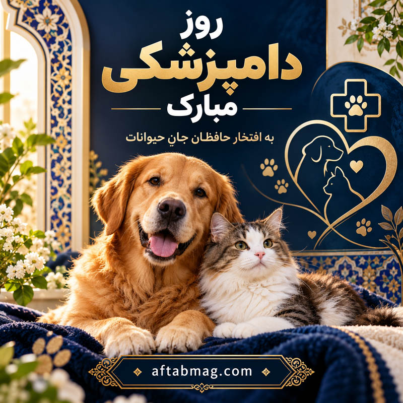 عکس نوشته تبریک روز دامپزشکی
