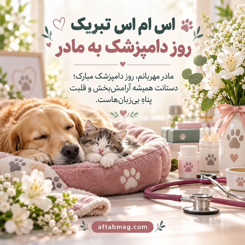 اس ام اس تبریک روز دامپزشک به مادر