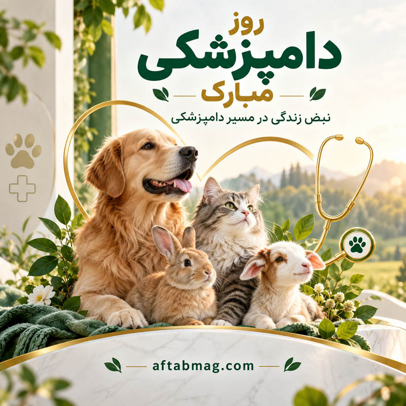 عکس نوشته تبریک روز دامپزشکی