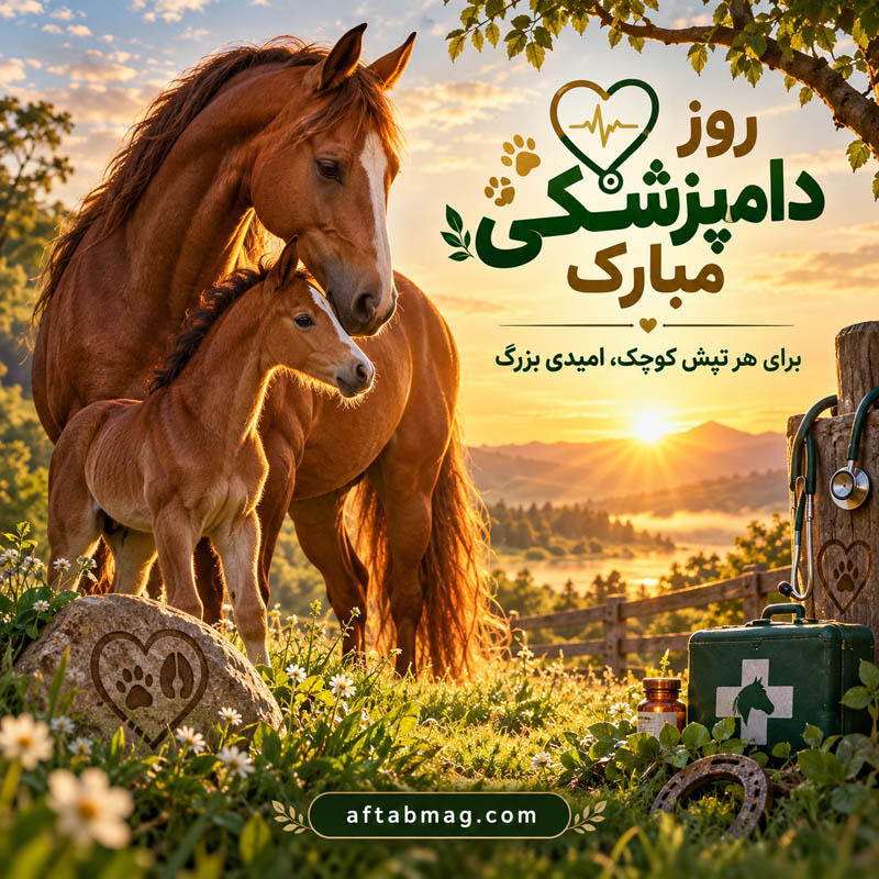 عکس نوشته تبریک روز دامپزشکی