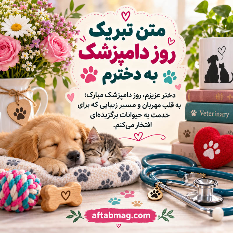 متن تبریک روز دامپزشک به دخترم