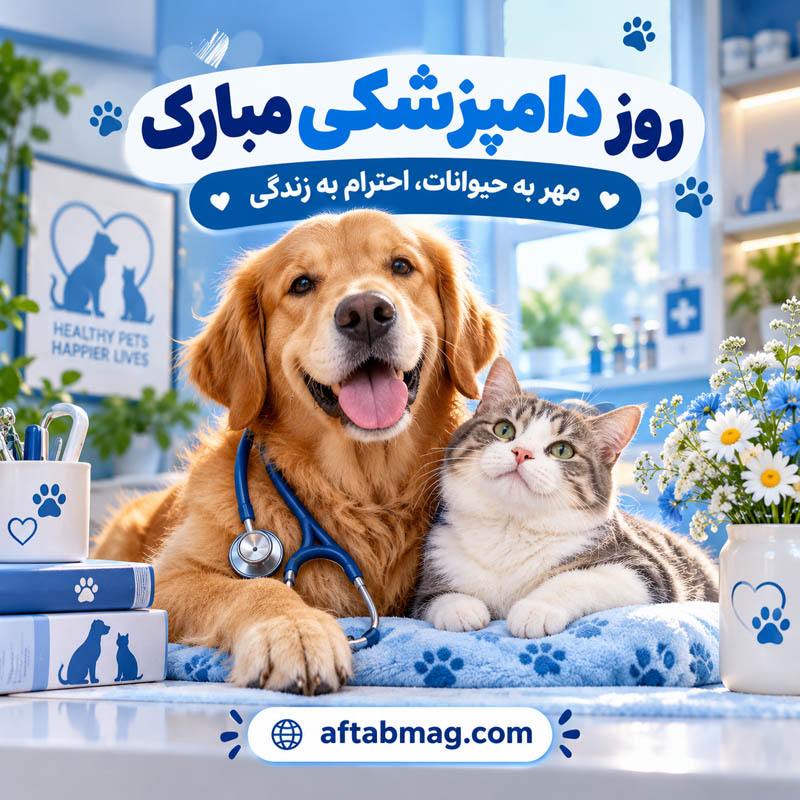 عکس نوشته تبریک روز دامپزشکی