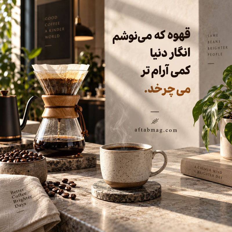 متن برای کافه قهوه