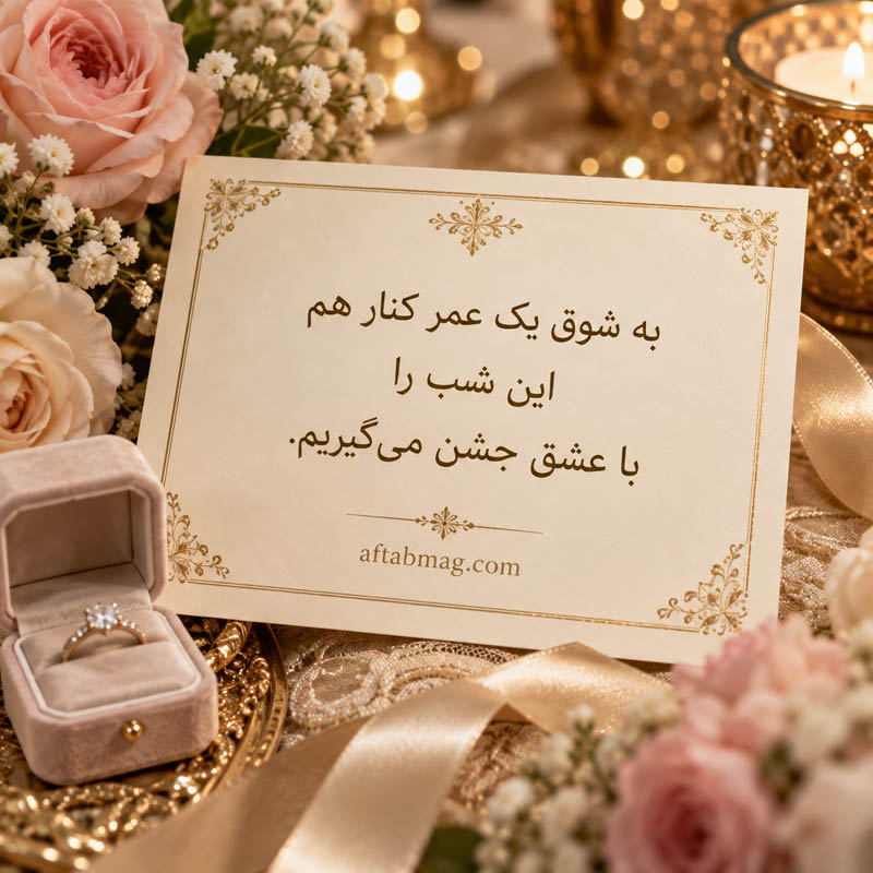 عکس نوشته کارت عروسی