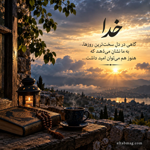 عکس نوشته خدا