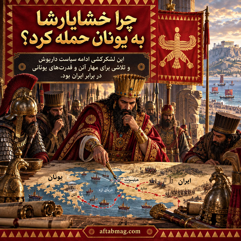 چرا خشایارشا به یونان حمله کرد؟