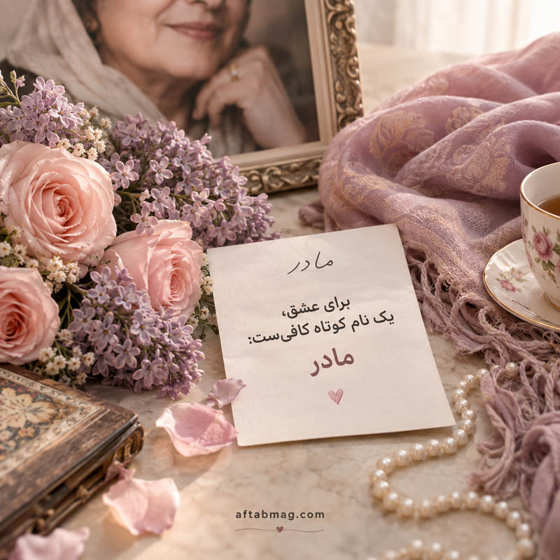 عکس نوشته مادر
