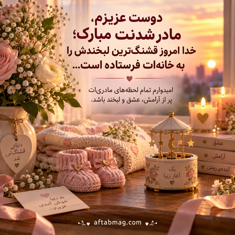 متن کوتاه تبریک مادر شدن