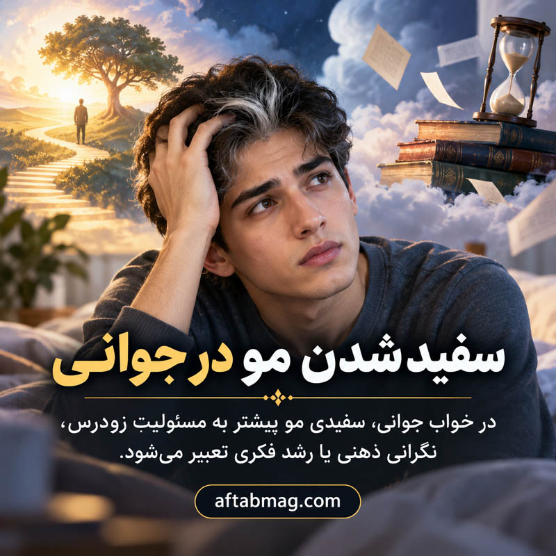 تعبیر خواب سفید شدن مو در جوانی