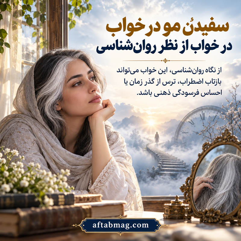 تعبیر خواب سفید شدن مو از نظر روانشناسی