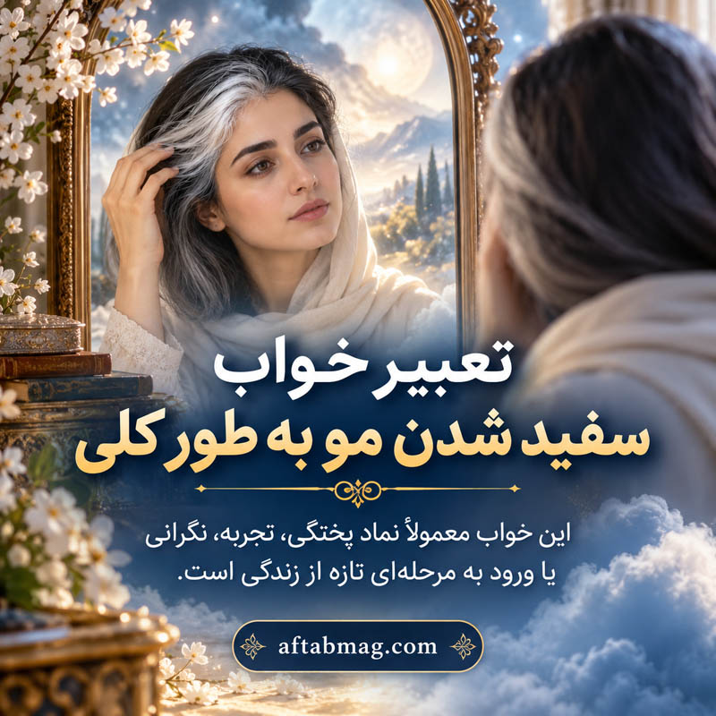 تعبیر خواب سفید شدن مو به طور کلی