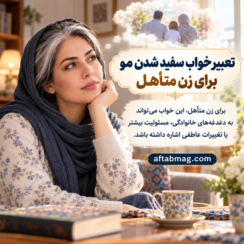 تعبیر خواب سفید شدن مو برای زن متاهل