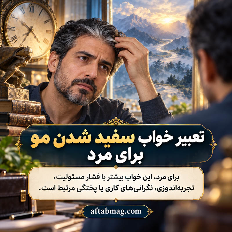 تعبیر خواب سفید شدن مو برای مرد