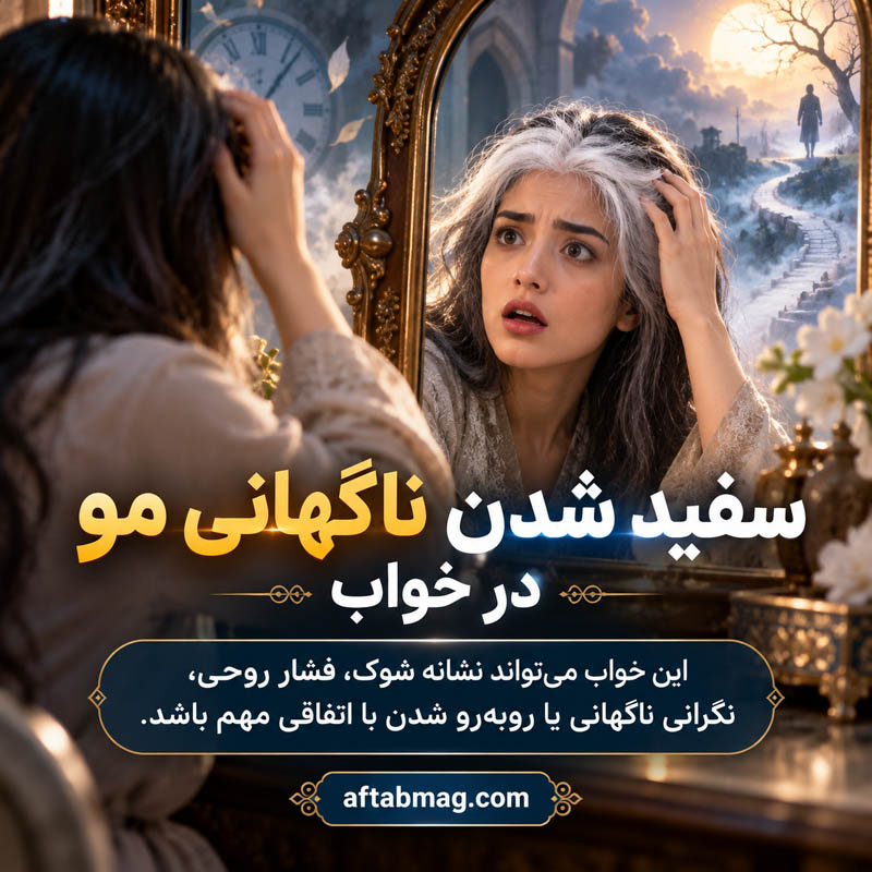 تعبیر خواب سفید شدن ناگهانی مو