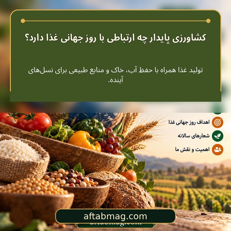 کشاورزی پایدار چه ارتباطی با روز جهانی غذا دارد؟